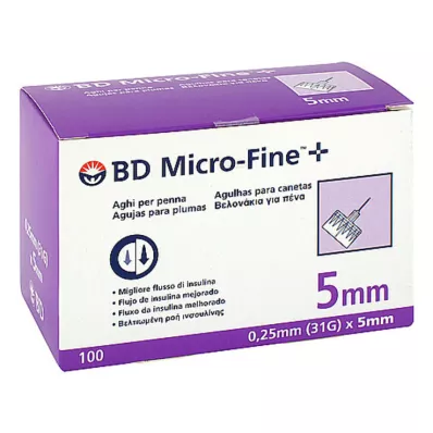 BD Micro-Fine + Pen -neulat 0,25x5 mm, 100 kpl