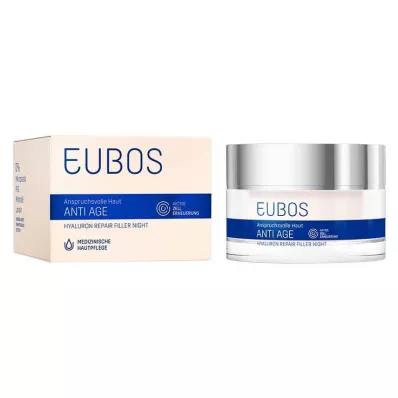 EUBOS ANTI-AGE Hyaluron Repair Filler -yövoide, 50 ml