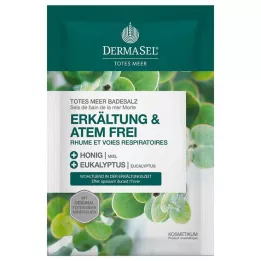 DERMASEL Kuolleenmeren kylpysuola kylmä &amp; Breath Free, 80 g