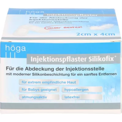 INJEKTIONSPFLASTER Silikofix 2x4 cm Höga, 100 kpl