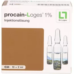 PROCAIN-Loges 1% injektioneste, liuos, injektioampullit, 10X2 ml