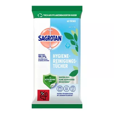 SAGROTAN Hygieniapuhdistuspyyhkeet, 60 kpl