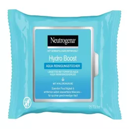 NEUTROGENA Hydro Boost Aqua -puhdistuspyyhkeet, 25 kpl