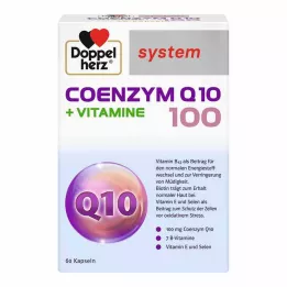 DOPPELHERZ Koentsyymi Q10 100+Vitamiinijärjestelmän kapselit, 60 kapselia