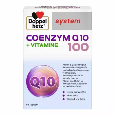 Doppelherz system Koentsyymi Q10 100 + vitamiinikapselit, 60 kpl Doppelherz system Koentsyymi Q10 100 + vitamiinikapselit, 60 kpl