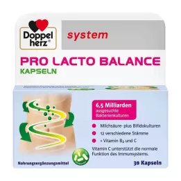 DOPPELHERZ Pro Lacto Balance -järjestelmän kapselit, 30 kpl