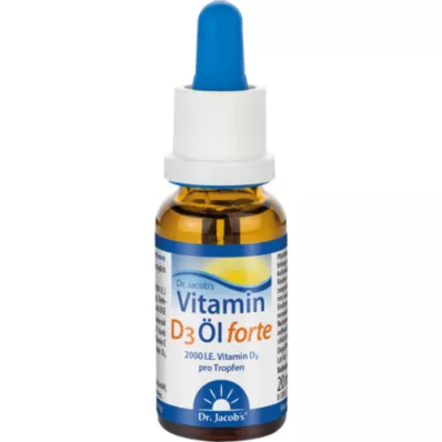 VITAMIN D3 ÖL forte Dr.Jacobin tippoja, 20 ml