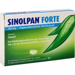SINOLPAN forte 200 mg enteropäällysteiset pehmeät kapselit, 21 kpl
