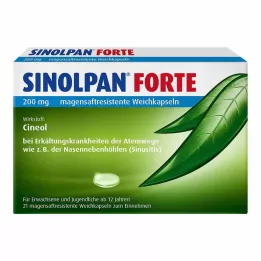 SINOLPAN forte 200 mg enteropäällysteiset pehmeät kapselit, 21 kpl