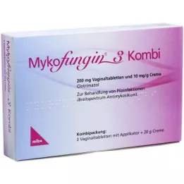 MYKOFUNGIN 3 Combi 200 mg emätintabletti + 10 mg/g cre, 1 P