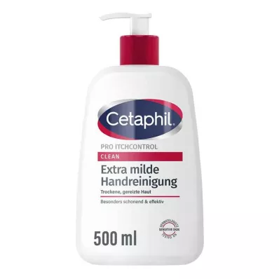 Cetaphil Pro Itch Control Clean erittäin mieto käsienpuhdistusaine, 500 ml
