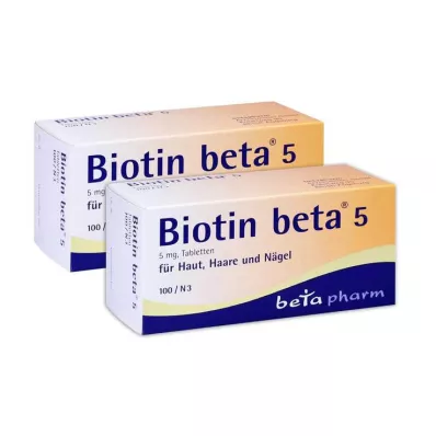 BIOTIN BETA 5 tablettia, 200 kpl BIOTIN BETA 5 tablettia, 200 kpl