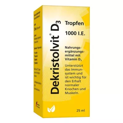 DEKRISTOLVIT D3 1,000 I.U. tippoja, 25 ml