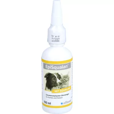 EPISQUALAN Korvapuhdistusaine koirille/kissoille, 1 x 100 ml