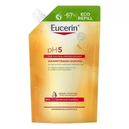 EUCERIN pH5 Shower Oil Sensitive Skin -suihkuöljyn täydennyslataus, 400 ml