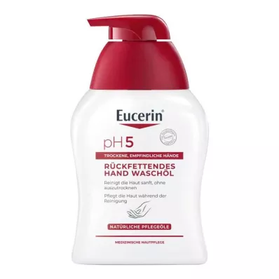 Eucerin pH5 käsienpesuöljy herkälle iholle, 250 ml