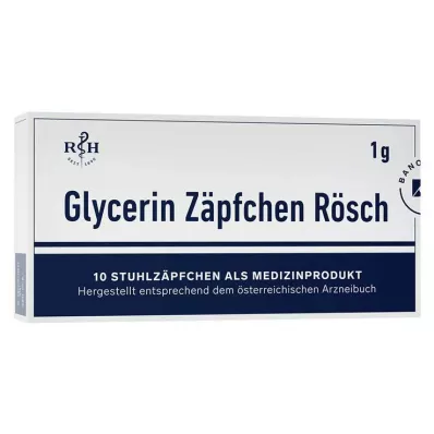 GLYCERIN ZÄPFCHEN Rösch 1 g ummetusta vastaan, 10 kpl GLYCERIN ZÄPFCHEN Rösch 1 g ummetusta vastaan, 10 kpl