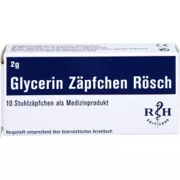 GLYCERIN ZÄPFCHEN Rösch 2 g ummetusta vastaan, 10 kpl