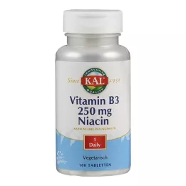 VITAMIN B3 NIACIN 250 mg tabletit, 100 kpl
