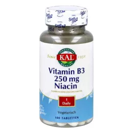 VITAMIN B3 NIACIN 250 mg tabletit, 100 kpl