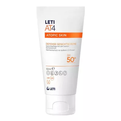 Leti AT4 Defense SPF 50+ kasvovoide, 50 ml Leti AT4 Defense SPF 50+ kasvovoide, 50 ml