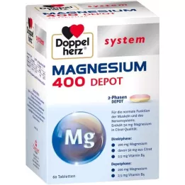 DOPPELHERZ Magnesium 400 Depot järjestelmätabletit, 60 kpl