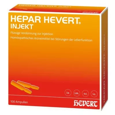 HEPAR HEVERT injektioampullia, 100X2 ml