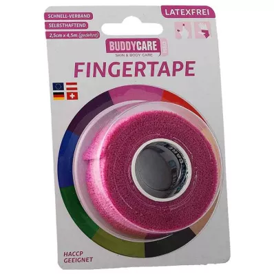 FINGERTAPE lateksiton BUDDYCARE MED vaaleanpunainen, 1 kpl