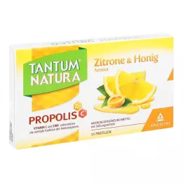TANTUM NATURA Propolis sitruunalla &amp; Hunaja-aromi, 15 kpl