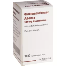 CALCIUMCARBONAT ABANTA 500 mg purutabletit, 100 kpl