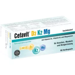 CEFAVIT D3 K2 Mg 2000 I.U. kovat kapselit, 60 kpl