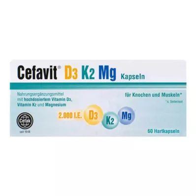 Cefavit D3 K2 Mg kovat kapselit, 60 kpl