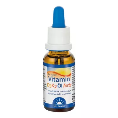 D3K2-vitamiini öljy forte Dr. Jacob`s drops, 20 ml D3K2-vitamiini öljy forte Dr. Jacob`s drops, 20 ml