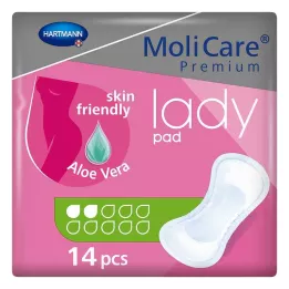 MOLICARE Premium lady pad 2 tippaa, 14 kpl