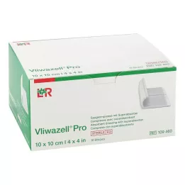 VLIWAZELL Pro superabsorb.compress.sterile 10x10 cm, 10 kpl