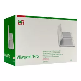 VLIWAZELL Pro superabsorb.compress.sterile 15x20 cm, 10 kpl