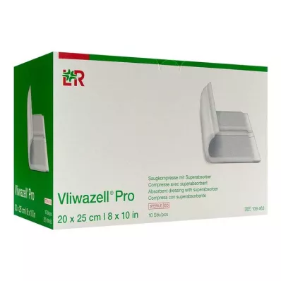 VLIWAZELL Pro superabsorb.compress.sterile 20x25 cm, 10 kpl VLIWAZELL Pro superabsorb.compress.sterile 20x25 cm, 10 kpl