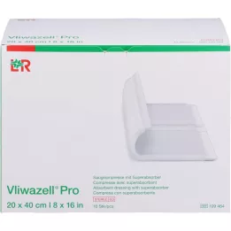 VLIWAZELL Pro superabsorb.compress.sterile 20x40 cm, 10 kpl