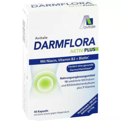DARMFLORA Active Plus 100 miljardia bakteeria+7 vitamiinia, 40 kpl