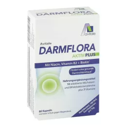 DARMFLORA Active Plus 100 miljardia bakteeria+7 vitamiinia, 80 kpl