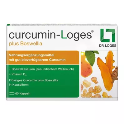 Curcumin-Loges plus Boswellia kapselit, 60 kpl
