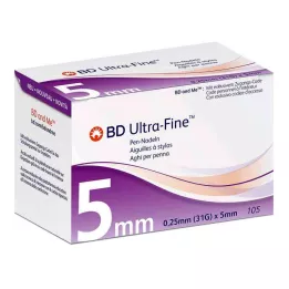 BD ULTRA-FINE Kynäneulat 5 mm 31 G 0,25 mm, 105 kpl