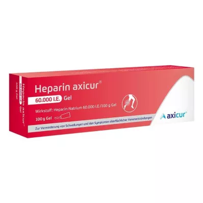 HEPARIN AXICUR 60 000 I.U. geeliä, 100 g