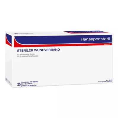 Hansapor steriili haavasidos 10x20 cm (25 kpl)