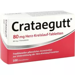 CRATAEGUTT 80 mg sydän- ja verisuonitabletit, 100 kpl