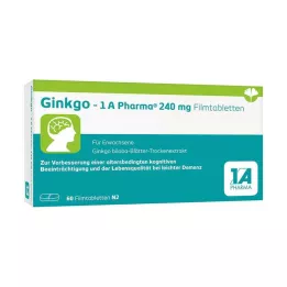 GINKGO-1A Pharma 240 mg kalvopäällysteisiä tabletteja, 60 kapselia