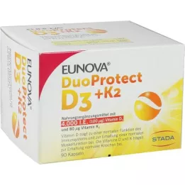 EUNOVA DuoProtect D3+K2 4000 I.U./80 μg kapselit, 90 kpl