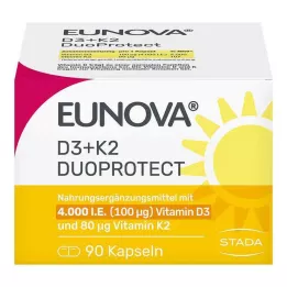 EUNOVA DuoProtect D3+K2 4000 I.U./80 μg kapselit, 90 kpl