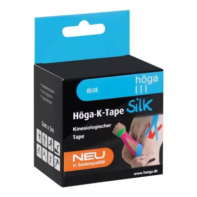 Höga-K-Tape Silk 5 cmx5 m sininen kinesiolog.teippi, 1 kpl