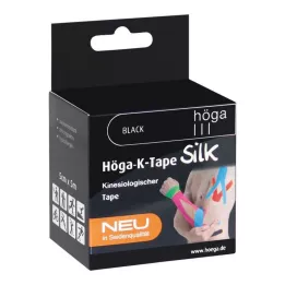 HÖGA-K-TAPE Silk 5 cmx5 m l.fr.musta kinesioteippi, 1 kpl